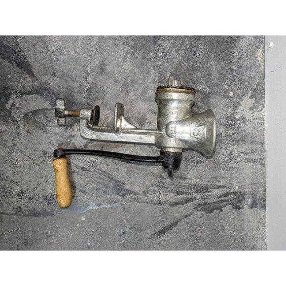 Vintage Keystone Meat Grinder No 10 Hand Crank Table Mount Boyertown PA - Picture 6 of 8